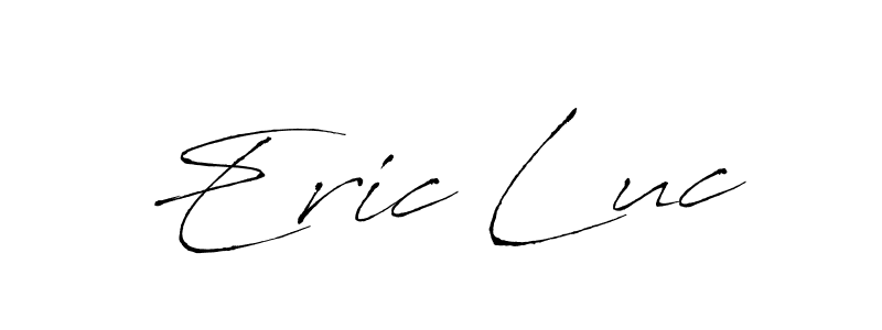 Eric Luc stylish signature style. Best Handwritten Sign (Antro_Vectra) for my name. Handwritten Signature Collection Ideas for my name Eric Luc. Eric Luc signature style 6 images and pictures png