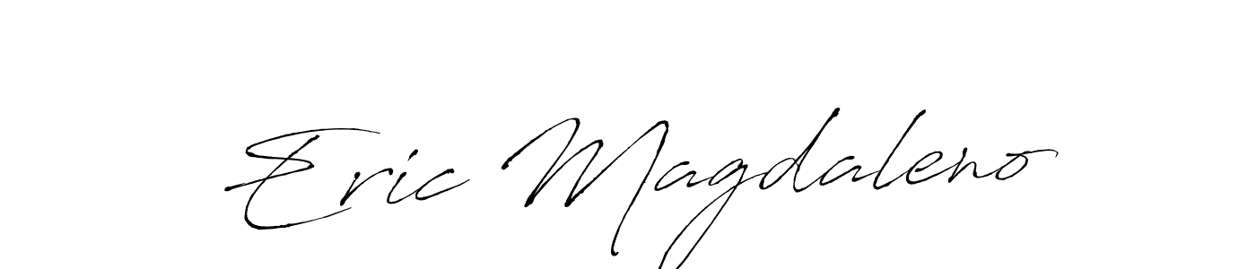 The best way (Antro_Vectra) to make a short signature is to pick only two or three words in your name. The name Eric Magdaleno include a total of six letters. For converting this name. Eric Magdaleno signature style 6 images and pictures png