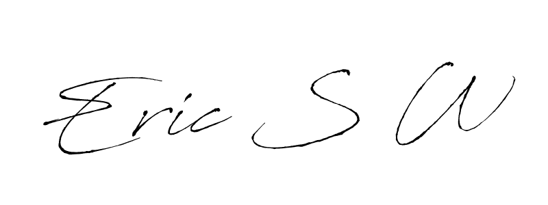 Also we have Eric S W name is the best signature style. Create professional handwritten signature collection using Antro_Vectra autograph style. Eric S W signature style 6 images and pictures png