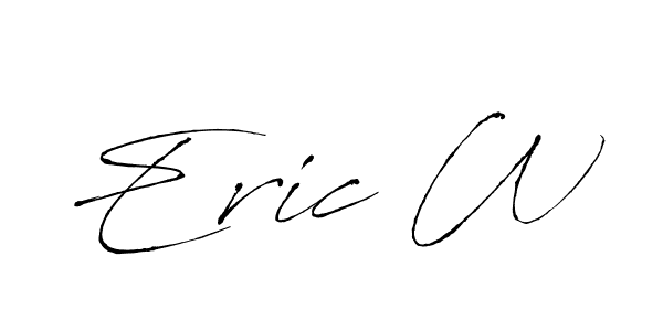 You should practise on your own different ways (Antro_Vectra) to write your name (Eric W) in signature. don't let someone else do it for you. Eric W signature style 6 images and pictures png