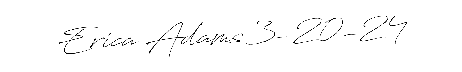 Also You can easily find your signature by using the search form. We will create Erica Adams 3-20-24 name handwritten signature images for you free of cost using Antro_Vectra sign style. Erica Adams 3-20-24 signature style 6 images and pictures png