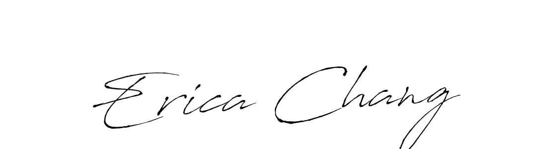 Make a beautiful signature design for name Erica Chang. With this signature (Antro_Vectra) style, you can create a handwritten signature for free. Erica Chang signature style 6 images and pictures png