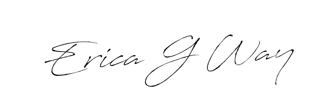 Make a short Erica G Way signature style. Manage your documents anywhere anytime using Antro_Vectra. Create and add eSignatures, submit forms, share and send files easily. Erica G Way signature style 6 images and pictures png