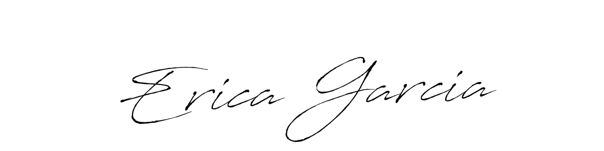 How to make Erica Garcia name signature. Use Antro_Vectra style for creating short signs online. This is the latest handwritten sign. Erica Garcia signature style 6 images and pictures png