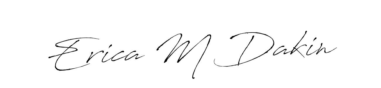 This is the best signature style for the Erica M Dakin name. Also you like these signature font (Antro_Vectra). Mix name signature. Erica M Dakin signature style 6 images and pictures png