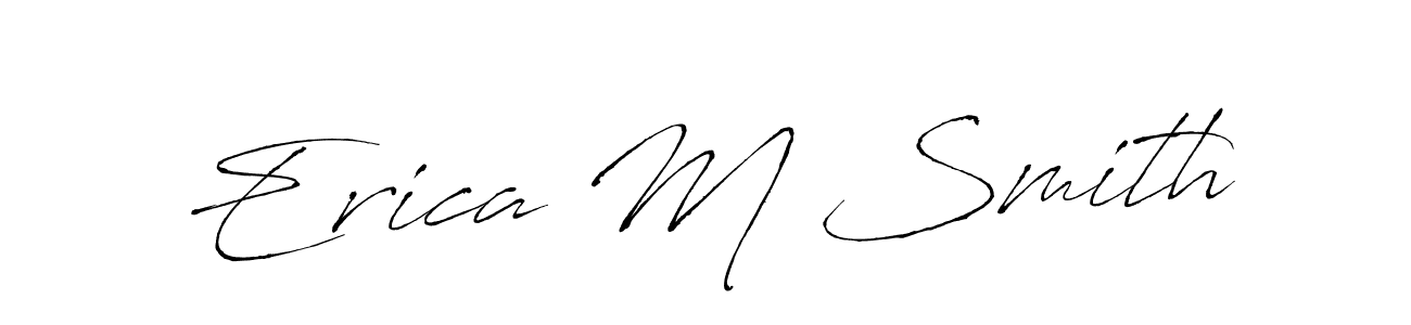 How to make Erica M Smith signature? Antro_Vectra is a professional autograph style. Create handwritten signature for Erica M Smith name. Erica M Smith signature style 6 images and pictures png