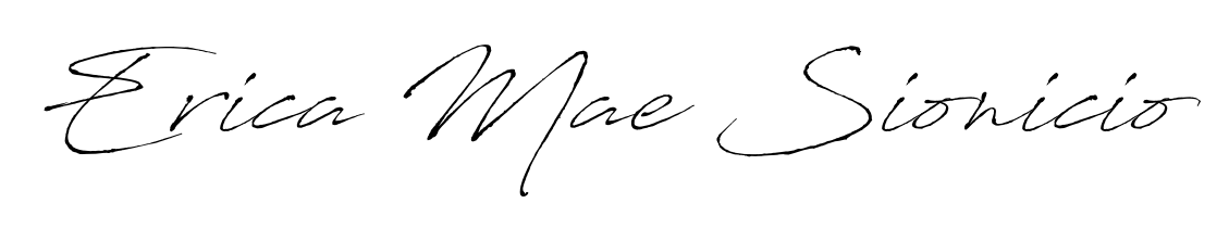 Create a beautiful signature design for name Erica Mae Sionicio. With this signature (Antro_Vectra) fonts, you can make a handwritten signature for free. Erica Mae Sionicio signature style 6 images and pictures png