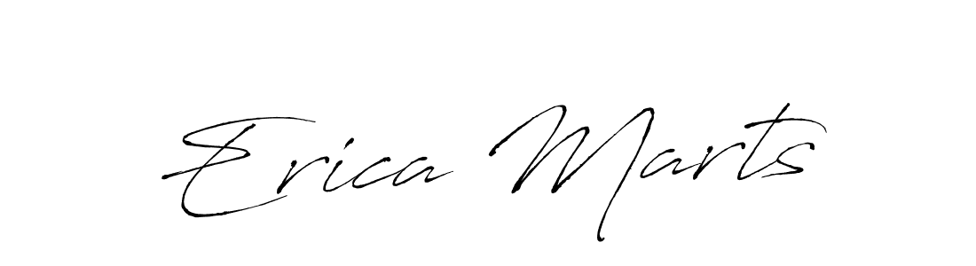 Make a beautiful signature design for name Erica Marts. With this signature (Antro_Vectra) style, you can create a handwritten signature for free. Erica Marts signature style 6 images and pictures png