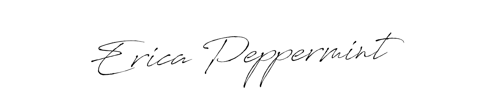 Design your own signature with our free online signature maker. With this signature software, you can create a handwritten (Antro_Vectra) signature for name Erica Peppermint. Erica Peppermint signature style 6 images and pictures png