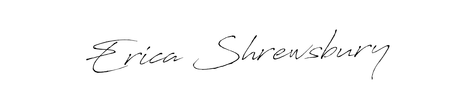 Design your own signature with our free online signature maker. With this signature software, you can create a handwritten (Antro_Vectra) signature for name Erica Shrewsbury. Erica Shrewsbury signature style 6 images and pictures png