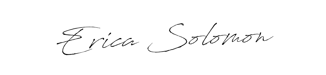 Also we have Erica Solomon name is the best signature style. Create professional handwritten signature collection using Antro_Vectra autograph style. Erica Solomon signature style 6 images and pictures png