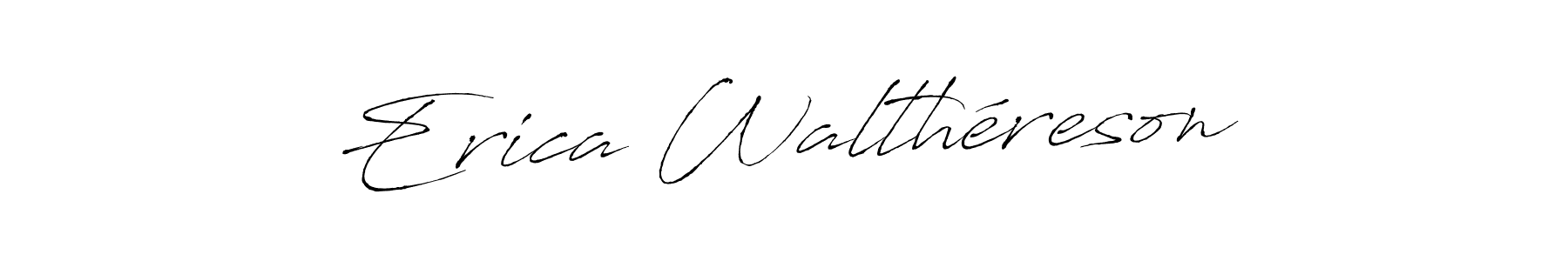 Make a beautiful signature design for name Erica Walthéreson. With this signature (Antro_Vectra) style, you can create a handwritten signature for free. Erica Walthéreson signature style 6 images and pictures png