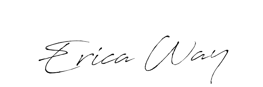 Also we have Erica Way name is the best signature style. Create professional handwritten signature collection using Antro_Vectra autograph style. Erica Way signature style 6 images and pictures png