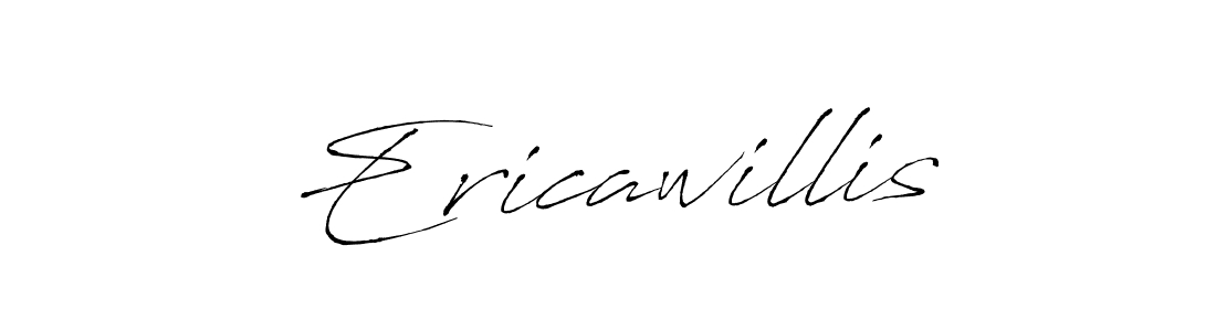 Use a signature maker to create a handwritten signature online. With this signature software, you can design (Antro_Vectra) your own signature for name Ericawillis. Ericawillis signature style 6 images and pictures png