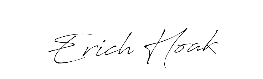 Design your own signature with our free online signature maker. With this signature software, you can create a handwritten (Antro_Vectra) signature for name Erich Hoak. Erich Hoak signature style 6 images and pictures png