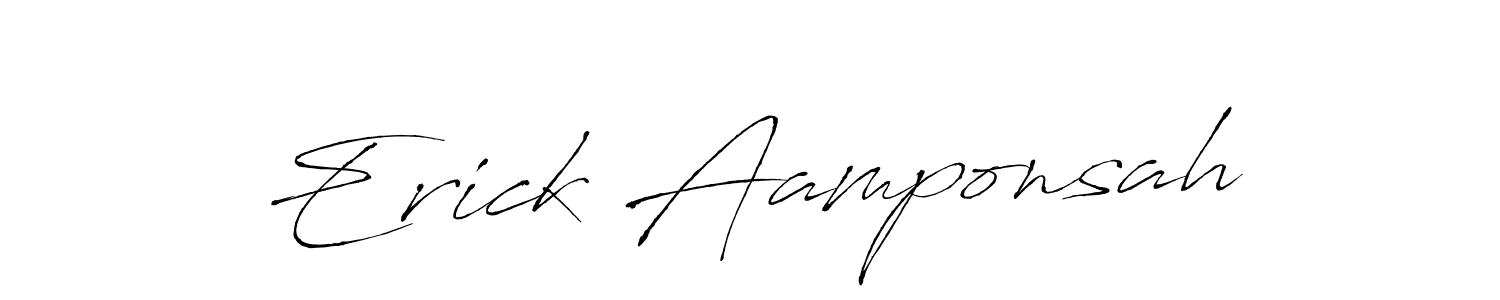 Also we have Erick Aamponsah name is the best signature style. Create professional handwritten signature collection using Antro_Vectra autograph style. Erick Aamponsah signature style 6 images and pictures png