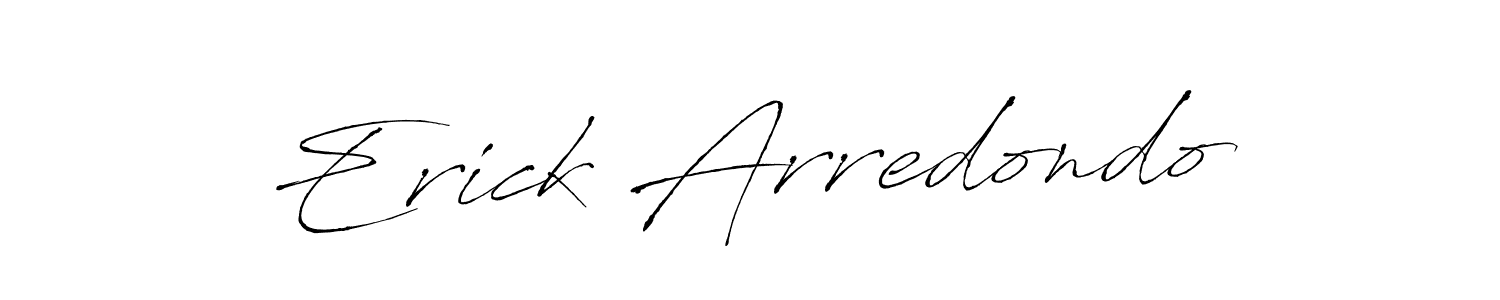 Design your own signature with our free online signature maker. With this signature software, you can create a handwritten (Antro_Vectra) signature for name Erick Arredondo. Erick Arredondo signature style 6 images and pictures png