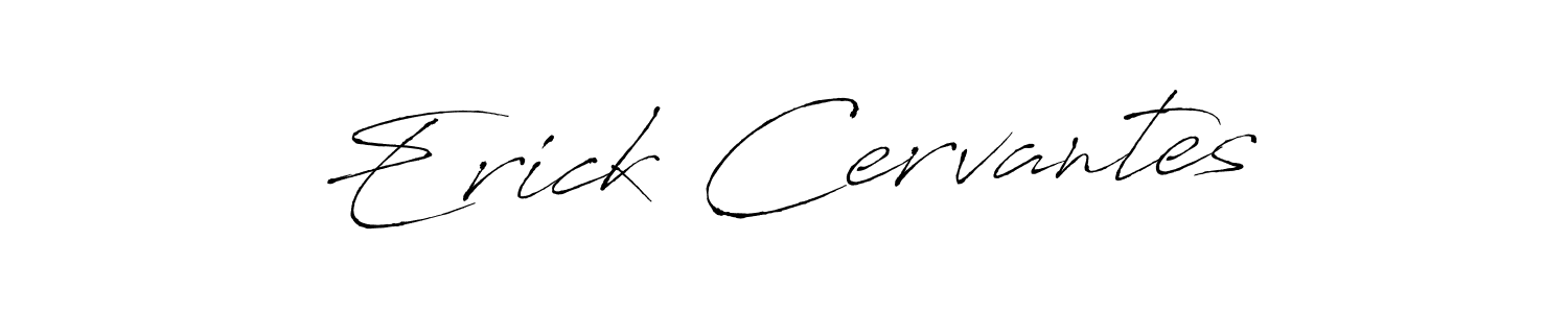 Design your own signature with our free online signature maker. With this signature software, you can create a handwritten (Antro_Vectra) signature for name Erick Cervantes. Erick Cervantes signature style 6 images and pictures png