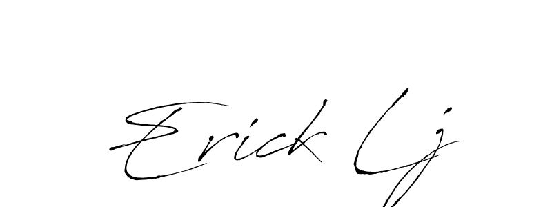 Antro_Vectra is a professional signature style that is perfect for those who want to add a touch of class to their signature. It is also a great choice for those who want to make their signature more unique. Get Erick Lj name to fancy signature for free. Erick Lj signature style 6 images and pictures png