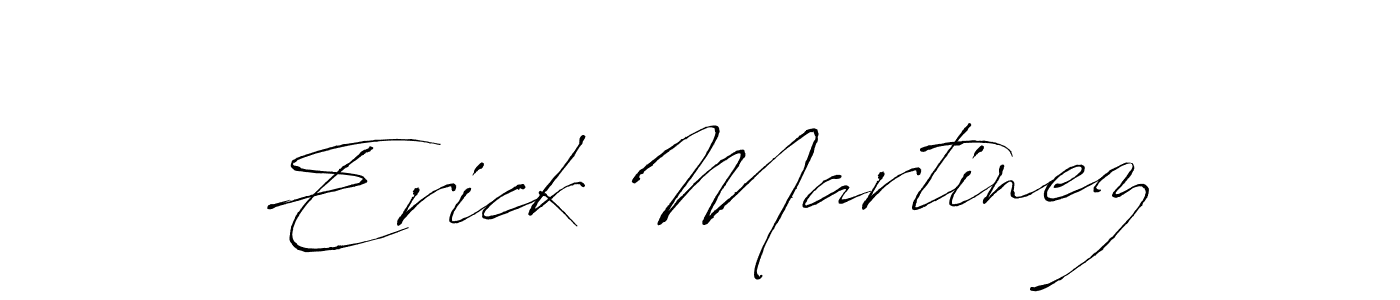 You should practise on your own different ways (Antro_Vectra) to write your name (Erick Martinez) in signature. don't let someone else do it for you. Erick Martinez signature style 6 images and pictures png