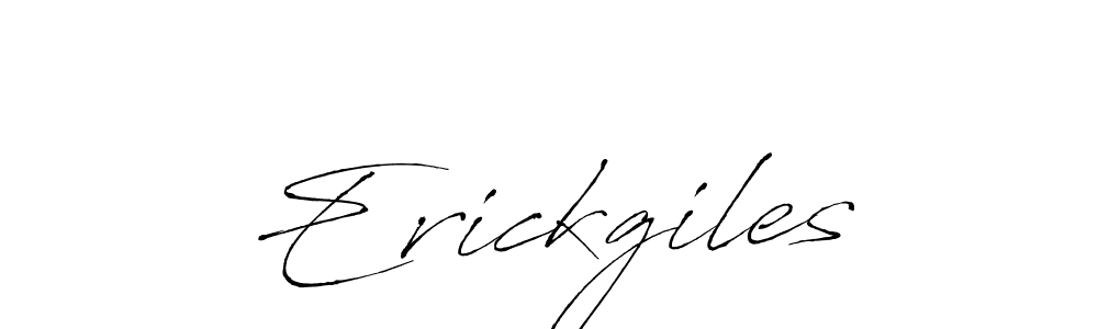Make a beautiful signature design for name Erickgiles. With this signature (Antro_Vectra) style, you can create a handwritten signature for free. Erickgiles signature style 6 images and pictures png