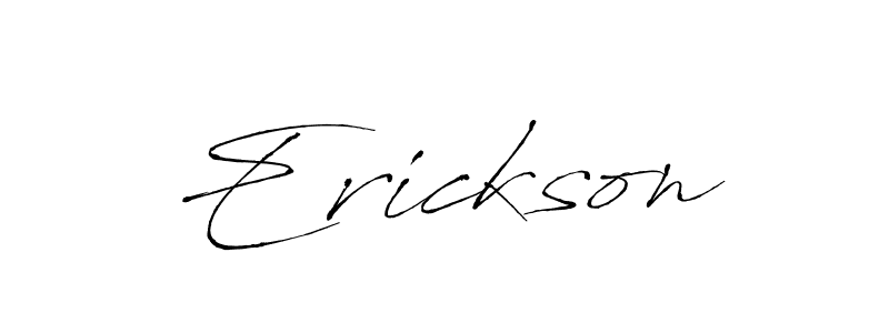 Erickson stylish signature style. Best Handwritten Sign (Antro_Vectra) for my name. Handwritten Signature Collection Ideas for my name Erickson. Erickson signature style 6 images and pictures png