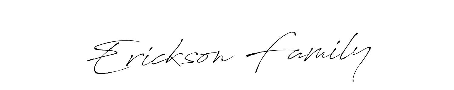 Also we have Erickson Family name is the best signature style. Create professional handwritten signature collection using Antro_Vectra autograph style. Erickson Family signature style 6 images and pictures png