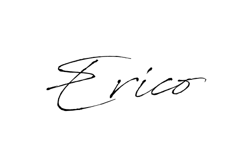 Create a beautiful signature design for name Erico. With this signature (Antro_Vectra) fonts, you can make a handwritten signature for free. Erico signature style 6 images and pictures png