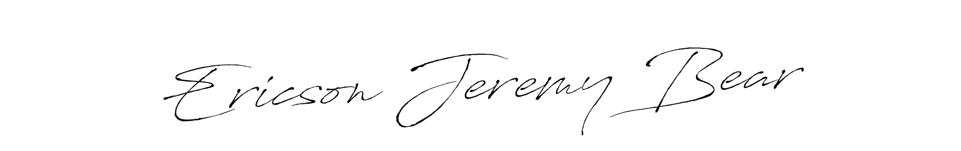 How to make Ericson Jeremy Bear signature? Antro_Vectra is a professional autograph style. Create handwritten signature for Ericson Jeremy Bear name. Ericson Jeremy Bear signature style 6 images and pictures png