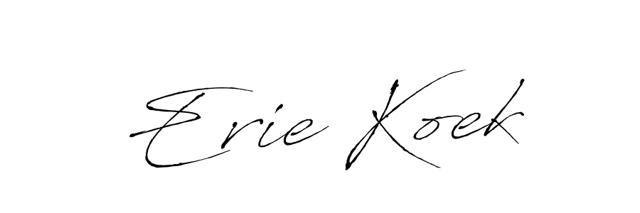 Also You can easily find your signature by using the search form. We will create Erie Koek name handwritten signature images for you free of cost using Antro_Vectra sign style. Erie Koek signature style 6 images and pictures png