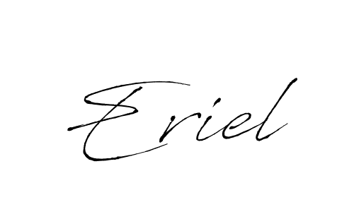 Eriel stylish signature style. Best Handwritten Sign (Antro_Vectra) for my name. Handwritten Signature Collection Ideas for my name Eriel. Eriel signature style 6 images and pictures png