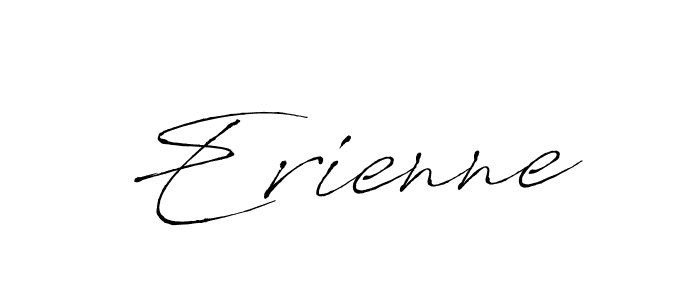 You should practise on your own different ways (Antro_Vectra) to write your name (Erienne) in signature. don't let someone else do it for you. Erienne signature style 6 images and pictures png