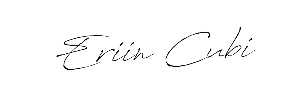 Also You can easily find your signature by using the search form. We will create Eriin Cubi name handwritten signature images for you free of cost using Antro_Vectra sign style. Eriin Cubi signature style 6 images and pictures png