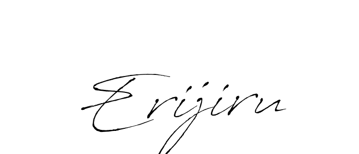 Erijiru stylish signature style. Best Handwritten Sign (Antro_Vectra) for my name. Handwritten Signature Collection Ideas for my name Erijiru. Erijiru signature style 6 images and pictures png
