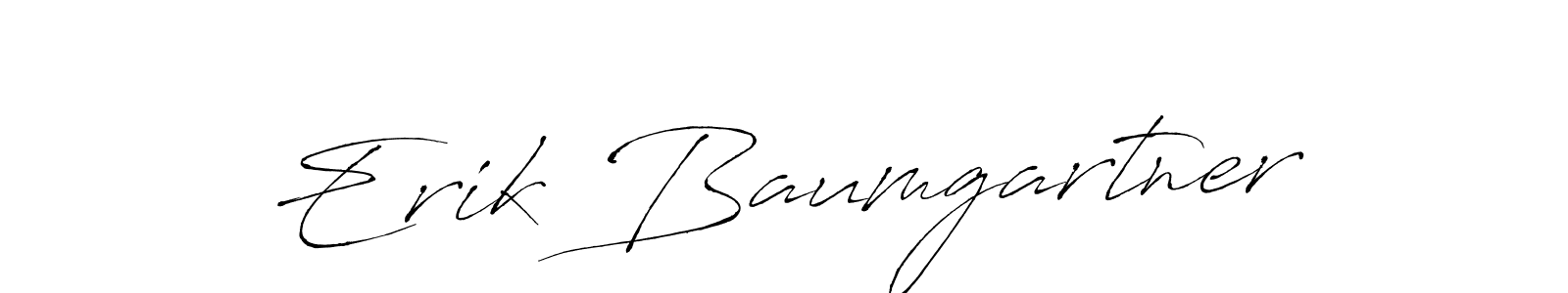 Design your own signature with our free online signature maker. With this signature software, you can create a handwritten (Antro_Vectra) signature for name Erik Baumgartner. Erik Baumgartner signature style 6 images and pictures png