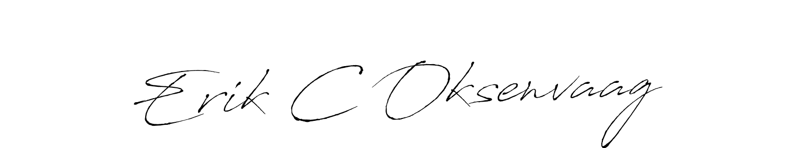 Also we have Erik C Oksenvaag name is the best signature style. Create professional handwritten signature collection using Antro_Vectra autograph style. Erik C Oksenvaag signature style 6 images and pictures png