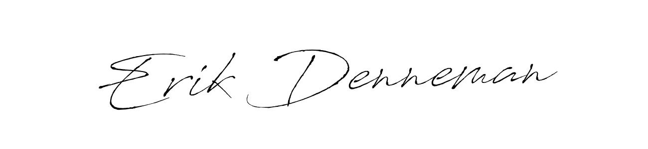 Make a beautiful signature design for name Erik Denneman. With this signature (Antro_Vectra) style, you can create a handwritten signature for free. Erik Denneman signature style 6 images and pictures png