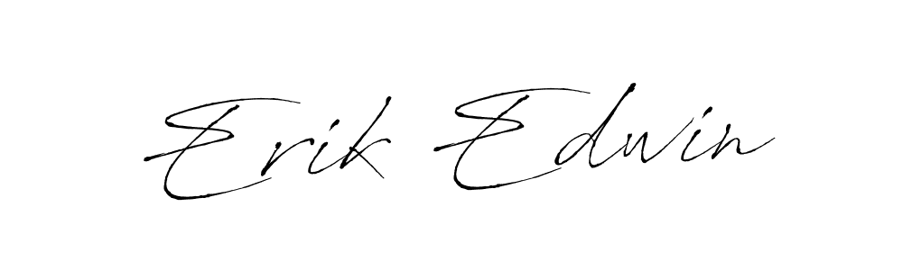 Also we have Erik Edwin name is the best signature style. Create professional handwritten signature collection using Antro_Vectra autograph style. Erik Edwin signature style 6 images and pictures png