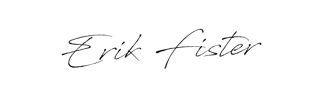 Design your own signature with our free online signature maker. With this signature software, you can create a handwritten (Antro_Vectra) signature for name Erik Fister. Erik Fister signature style 6 images and pictures png