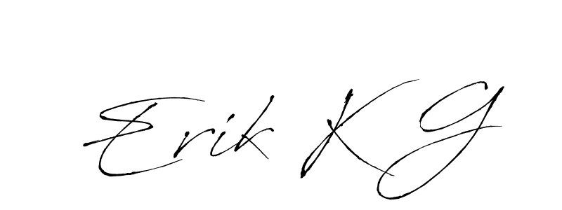 How to make Erik K G signature? Antro_Vectra is a professional autograph style. Create handwritten signature for Erik K G name. Erik K G signature style 6 images and pictures png