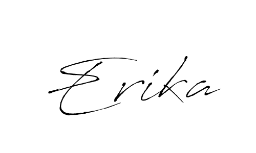 Create a beautiful signature design for name Erika. With this signature (Antro_Vectra) fonts, you can make a handwritten signature for free. Erika signature style 6 images and pictures png