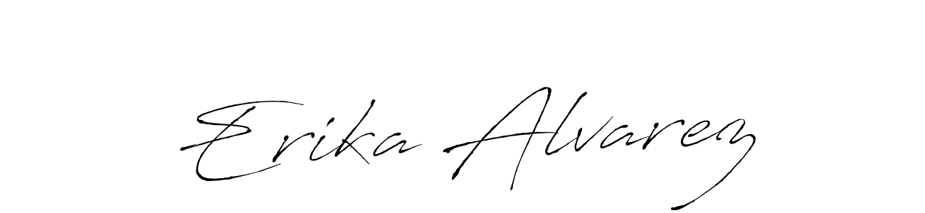 Create a beautiful signature design for name Erika Alvarez. With this signature (Antro_Vectra) fonts, you can make a handwritten signature for free. Erika Alvarez signature style 6 images and pictures png