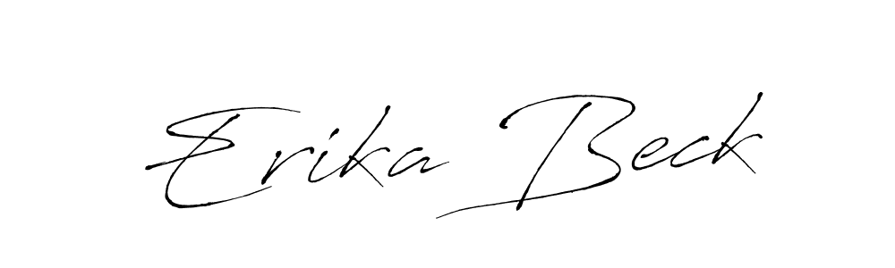 Design your own signature with our free online signature maker. With this signature software, you can create a handwritten (Antro_Vectra) signature for name Erika Beck. Erika Beck signature style 6 images and pictures png