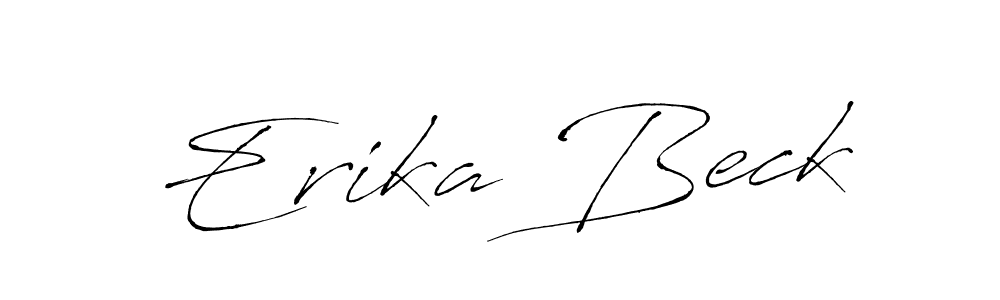 Design your own signature with our free online signature maker. With this signature software, you can create a handwritten (Antro_Vectra) signature for name Erika Beck. Erika Beck signature style 6 images and pictures png