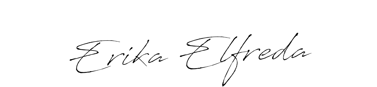 Use a signature maker to create a handwritten signature online. With this signature software, you can design (Antro_Vectra) your own signature for name Erika Elfreda. Erika Elfreda signature style 6 images and pictures png