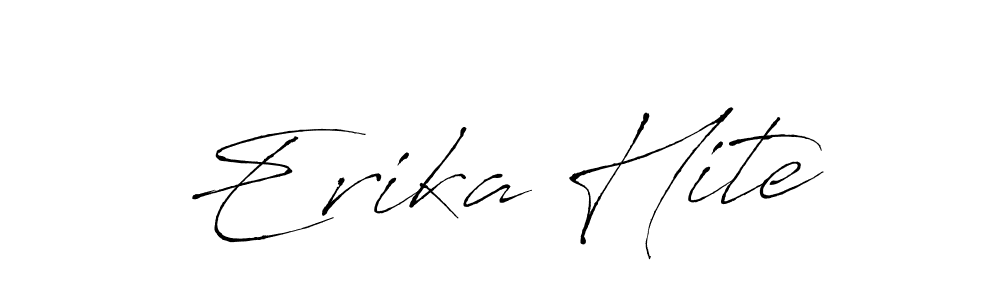 This is the best signature style for the Erika Hite name. Also you like these signature font (Antro_Vectra). Mix name signature. Erika Hite signature style 6 images and pictures png