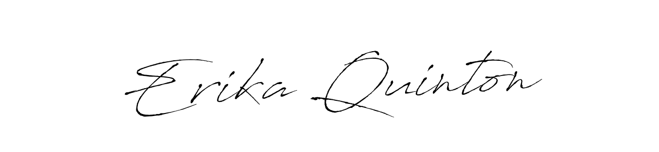 Make a beautiful signature design for name Erika Quinton. With this signature (Antro_Vectra) style, you can create a handwritten signature for free. Erika Quinton signature style 6 images and pictures png