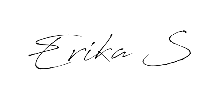 How to make Erika S signature? Antro_Vectra is a professional autograph style. Create handwritten signature for Erika S name. Erika S signature style 6 images and pictures png