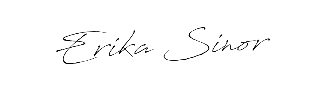 Also we have Erika Sinor name is the best signature style. Create professional handwritten signature collection using Antro_Vectra autograph style. Erika Sinor signature style 6 images and pictures png