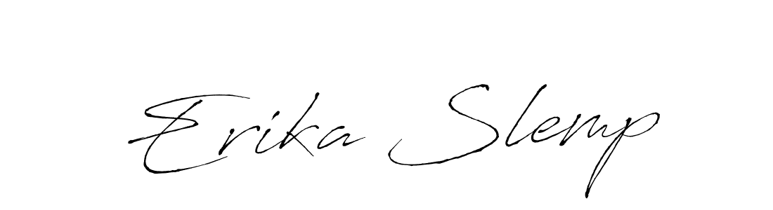 Also we have Erika Slemp name is the best signature style. Create professional handwritten signature collection using Antro_Vectra autograph style. Erika Slemp signature style 6 images and pictures png